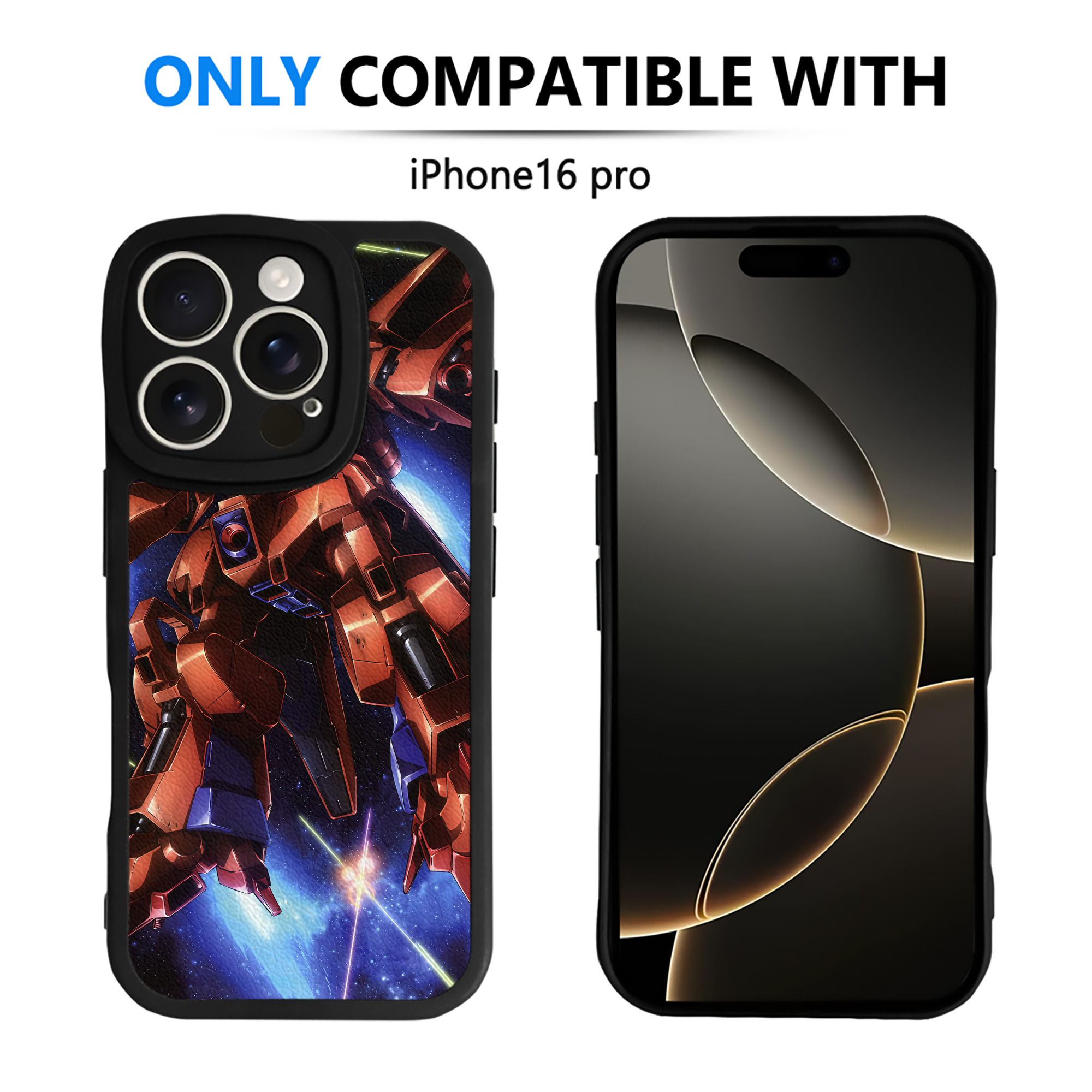 （画像用） 機動戦士ガンダム Mobile Suit Gundam 【iPhone 16シリーズ対応】シリコンスマホケース（レザー調） 材質：シリコン